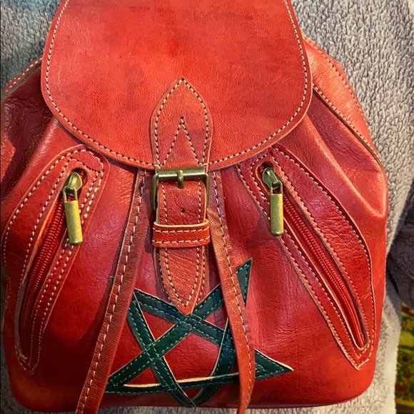 Moroccan Leather Backpack - Picture 15 of 15